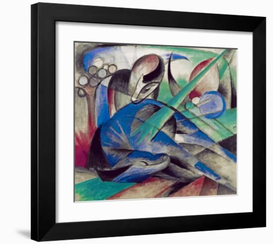 Dreaming horse-Franz Marc-Framed Giclee Print