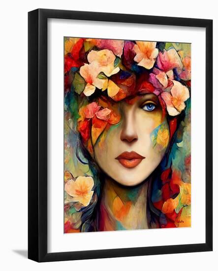 Dreaming in Posy, C.2022 (Digital Art)-Blake Munch-Framed Giclee Print