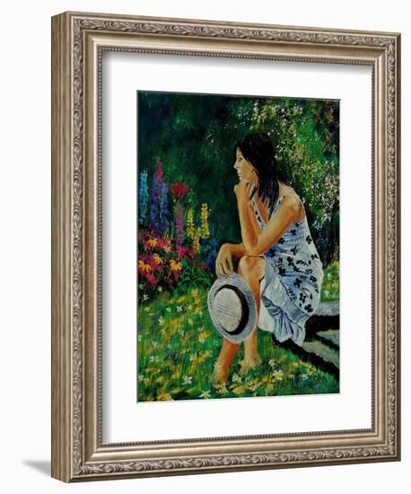 Dreaming In The Garden-Pol Ledent-Framed Art Print