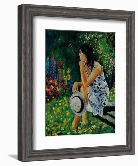 Dreaming In The Garden-Pol Ledent-Framed Art Print