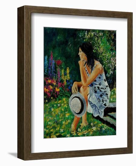 Dreaming In The Garden-Pol Ledent-Framed Art Print