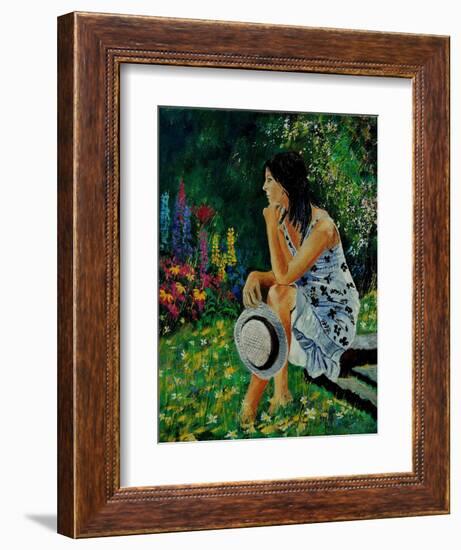 Dreaming In The Garden-Pol Ledent-Framed Art Print