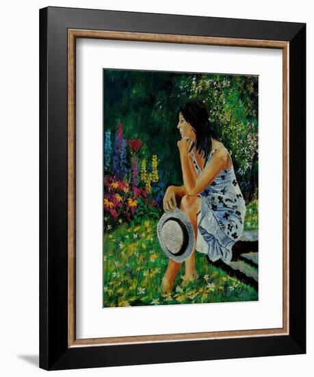 Dreaming In The Garden-Pol Ledent-Framed Art Print