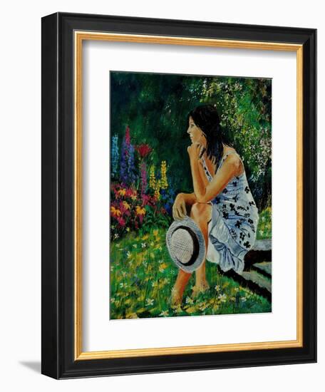 Dreaming In The Garden-Pol Ledent-Framed Art Print