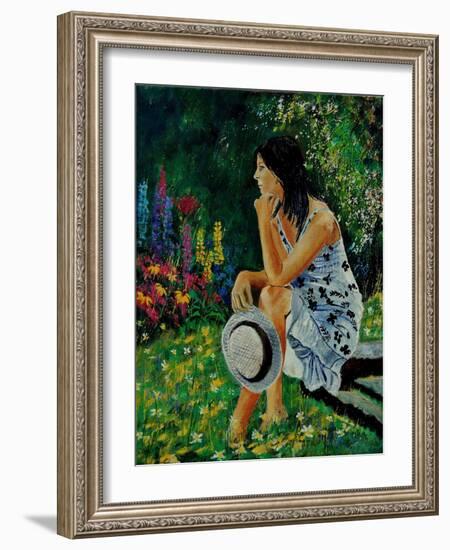 Dreaming In The Garden-Pol Ledent-Framed Art Print