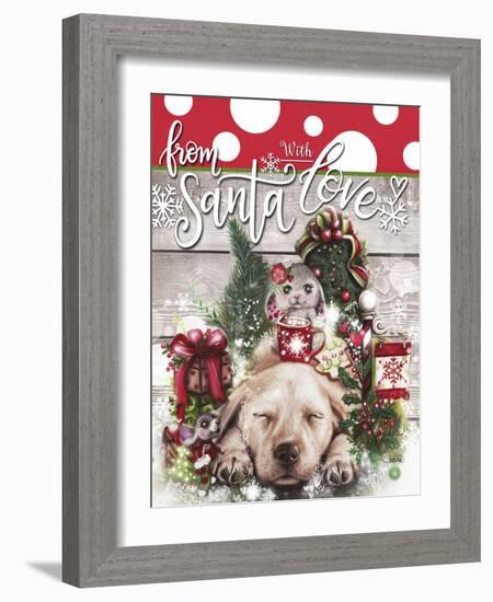 Dreaming of Christmas - From Santa with Love-Sheena Pike Art And Illustration-Framed Giclee Print