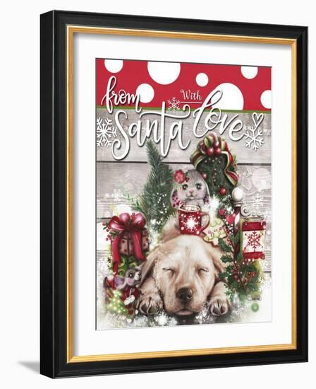 Dreaming of Christmas - From Santa with Love-Sheena Pike Art And Illustration-Framed Giclee Print