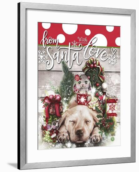 Dreaming of Christmas - From Santa with Love-Sheena Pike Art And Illustration-Framed Giclee Print