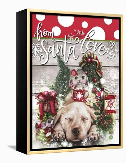 Dreaming of Christmas - From Santa with Love-Sheena Pike Art And Illustration-Framed Premier Image Canvas