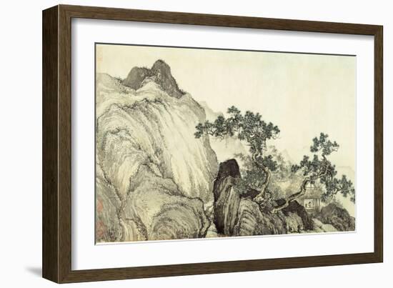 Dreaming of Immortality in a Thatched Cottage, Ming Dynasty, China-T'ang Yin-Framed Premium Giclee Print