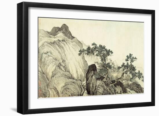 Dreaming of Immortality in a Thatched Cottage, Ming Dynasty, China-T'ang Yin-Framed Giclee Print