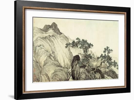 Dreaming of Immortality in a Thatched Cottage, Ming Dynasty, China-T'ang Yin-Framed Giclee Print