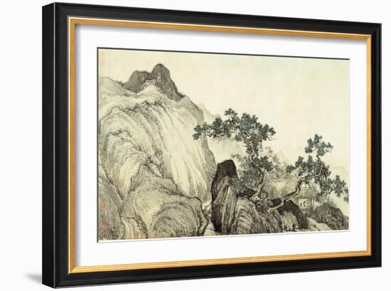 Dreaming of Immortality in a Thatched Cottage, Ming Dynasty, China-T'ang Yin-Framed Giclee Print