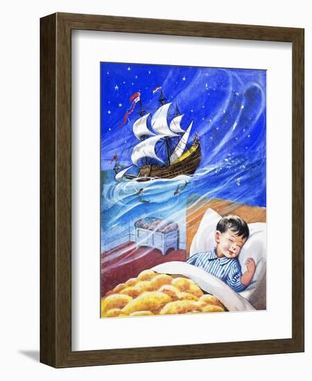 Dreaming of Sailing Ships-null-Framed Giclee Print