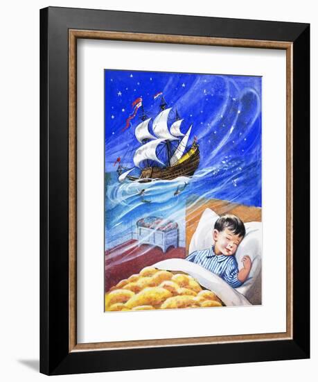 Dreaming of Sailing Ships-null-Framed Giclee Print