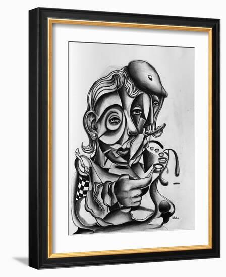 Dreaming of Youth, C.2021 (Charcoal on Paper)-Blake Munch-Framed Giclee Print