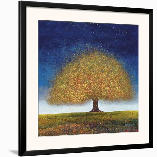 Dreaming Tree Blue-Melissa Graves-Brown-Framed Art Print