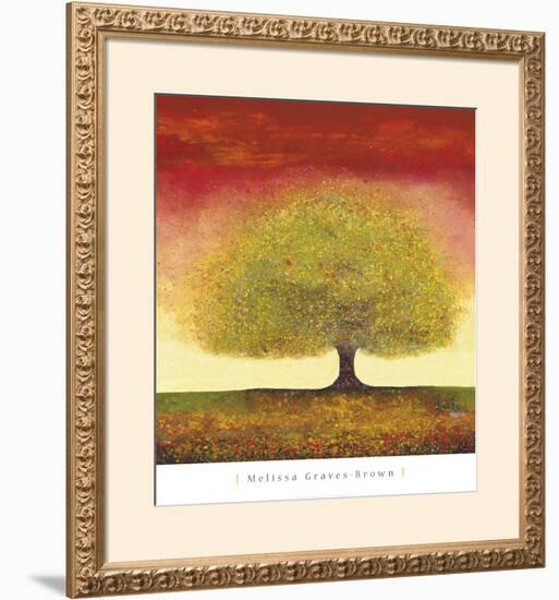 'Dreaming Tree Red' Framed Art Print - Melissa Graves-Brown | Art.com