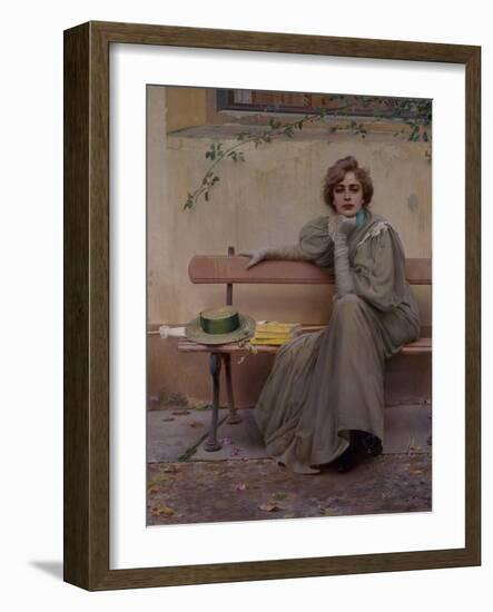Dreams, 1896-Vittorio Corcos-Framed Art Print