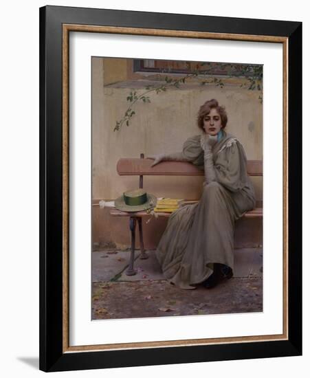 Dreams, 1896-Vittorio Corcos-Framed Art Print