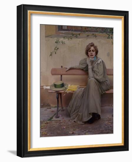 Dreams, 1896-Vittorio Corcos-Framed Art Print