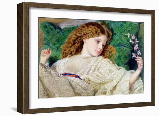 Dreams, C.1861 (W/C, Bodycolour and Gum over Graphite on Card) (See 133888)-Sir Frederick William Burton-Framed Giclee Print