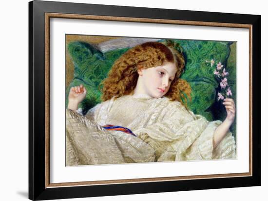 Dreams, C.1861 (W/C, Bodycolour and Gum over Graphite on Card) (See 133888)-Sir Frederick William Burton-Framed Giclee Print