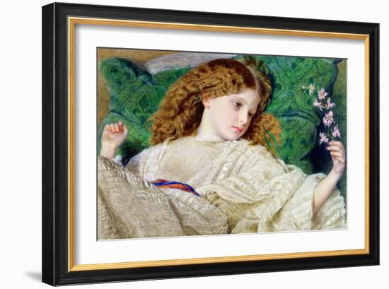 Dreams, C.1861 (W/C, Bodycolour and Gum over Graphite on Card) (See 133888)-Sir Frederick William Burton-Framed Giclee Print