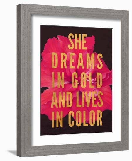 Dreams in Gold-Gail Peck-Framed Art Print