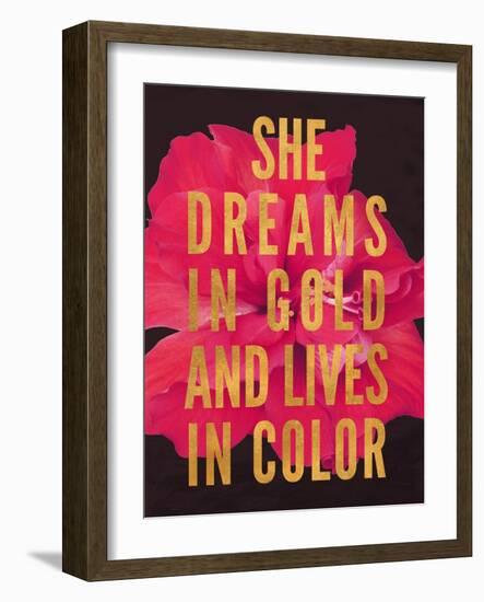 Dreams in Gold-Gail Peck-Framed Art Print