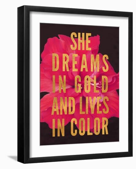 Dreams in Gold-Gail Peck-Framed Art Print