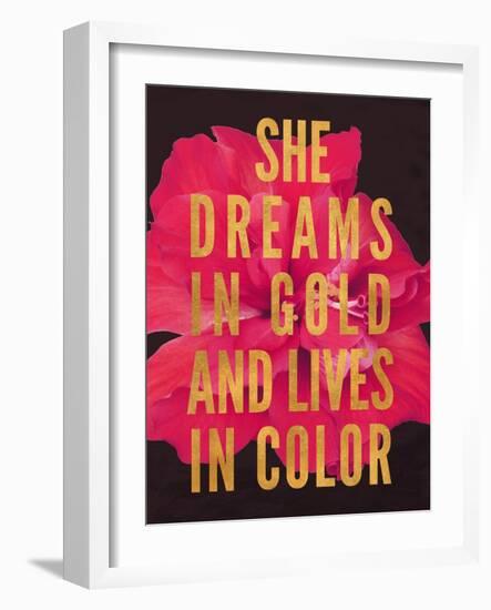 Dreams in Gold-Gail Peck-Framed Art Print