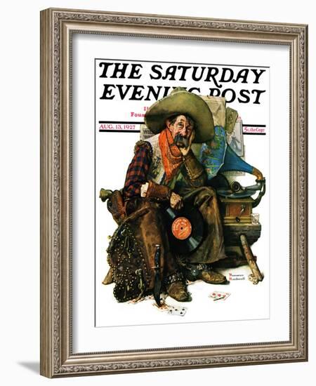 "Dreams of Long Ago" Saturday Evening Post Cover, August 13,1927-Norman Rockwell-Framed Giclee Print
