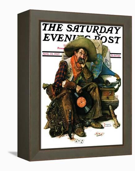 "Dreams of Long Ago" Saturday Evening Post Cover, August 13,1927-Norman Rockwell-Framed Premier Image Canvas