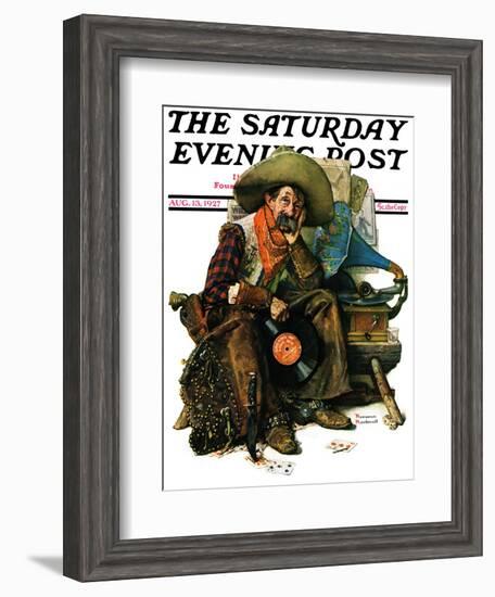 "Dreams of Long Ago" Saturday Evening Post Cover, August 13,1927-Norman Rockwell-Framed Giclee Print