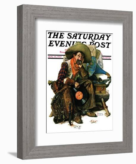 "Dreams of Long Ago" Saturday Evening Post Cover, August 13,1927-Norman Rockwell-Framed Giclee Print