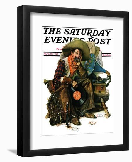 "Dreams of Long Ago" Saturday Evening Post Cover, August 13,1927-Norman Rockwell-Framed Giclee Print