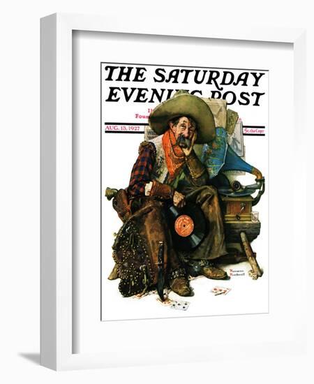 "Dreams of Long Ago" Saturday Evening Post Cover, August 13,1927-Norman Rockwell-Framed Giclee Print