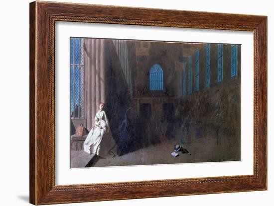 Dreams of the Past, Hampton Court (W/C on Paper)-Adelaide Claxton-Framed Giclee Print