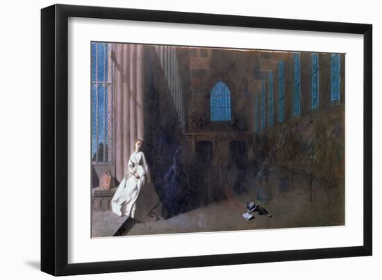 Dreams of the Past, Hampton Court (W/C on Paper)-Adelaide Claxton-Framed Giclee Print