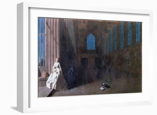 Dreams of the Past, Hampton Court (W/C on Paper)-Adelaide Claxton-Framed Giclee Print