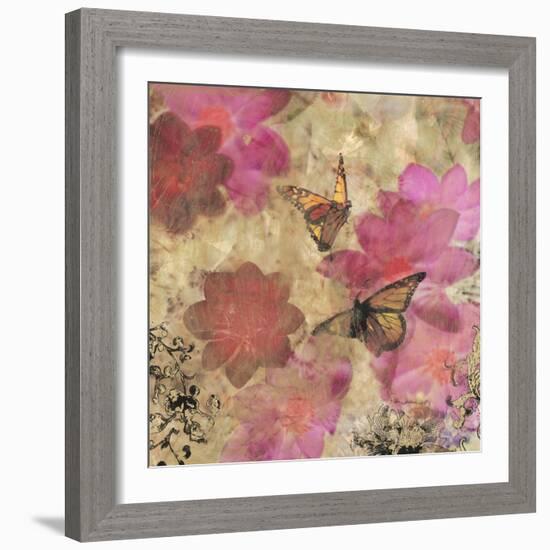 Dreamtime Butterflies 2-Matina Theodosiou-Framed Art Print