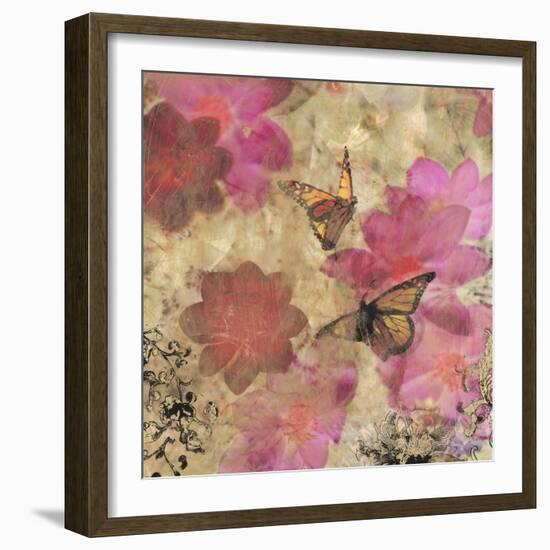 Dreamtime Butterflies 2-Matina Theodosiou-Framed Art Print