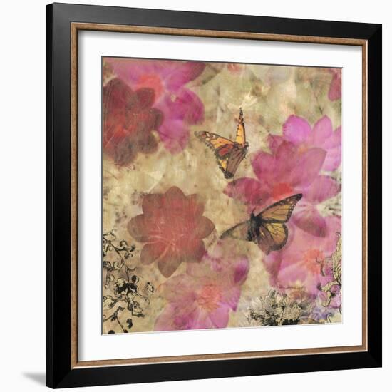 Dreamtime Butterflies 2-Matina Theodosiou-Framed Art Print