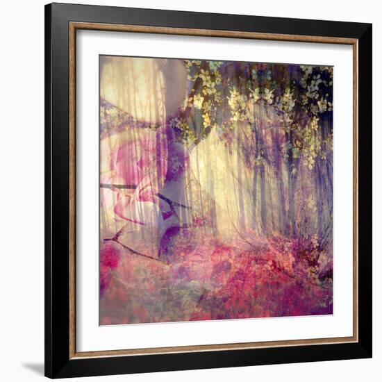 Dreamy and Fairy Photographic Layer Work of an Autumn Forest-Alaya Gadeh-Framed Photographic Print