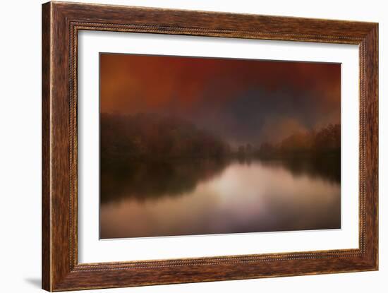 Dreamy Autumn Lake-Jai Johnson-Framed Giclee Print