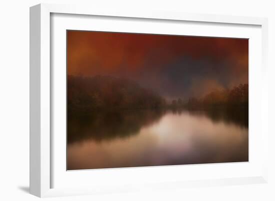 Dreamy Autumn Lake-Jai Johnson-Framed Giclee Print