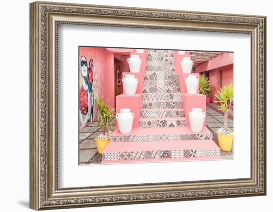 Dreamy Bali - Pink Stairs-Philippe HUGONNARD-Framed Photographic Print
