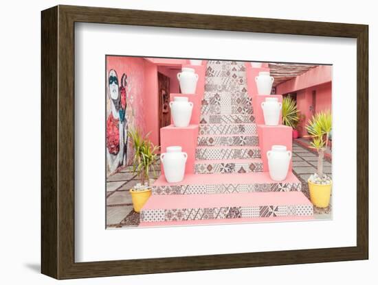 Dreamy Bali - Pink Stairs-Philippe HUGONNARD-Framed Photographic Print