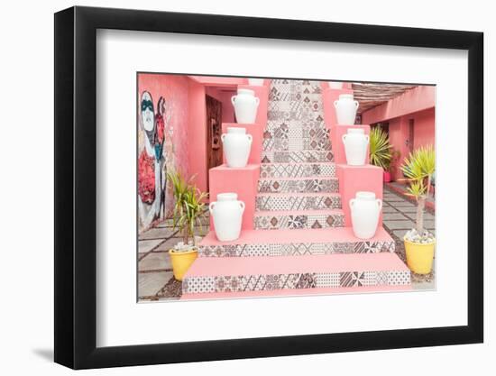 Dreamy Bali - Pink Stairs-Philippe HUGONNARD-Framed Photographic Print